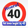 Huldeschild 40 jaar